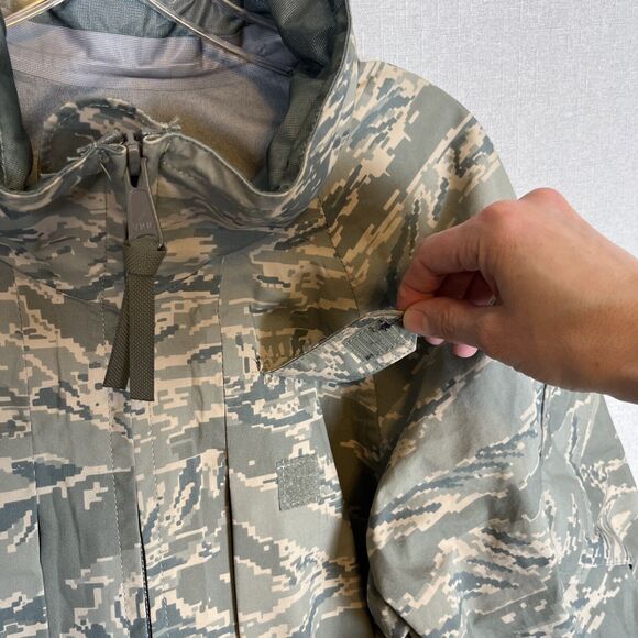 Mens Parka All Purpose Environmental Camouflage ACU Pattern Medium Long Barrier - Picture 7 of 11